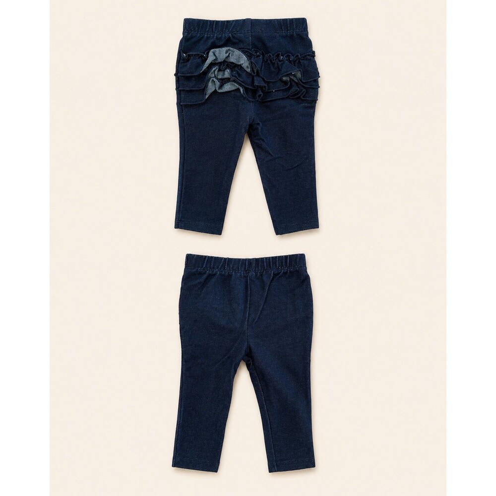 Garanimals Ruffle Denim Look Leggings 3-6M Baby Girl Pants